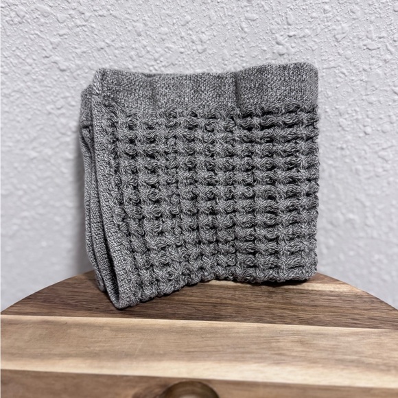 NEW Onsen Face Towels | Cinder Grey | 100% Supima Cotton Waffle Weave - Picture 12 of 15